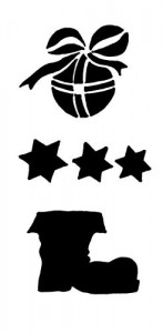 Трафареты новогодние