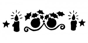 Трафареты новогодние